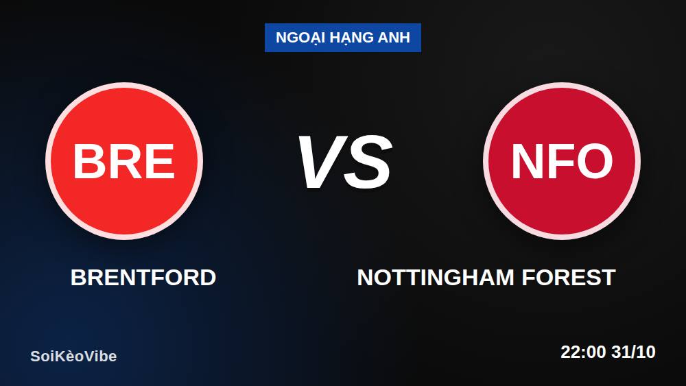 Brentford vs Nottingham Forest: Checklist Soi Kèo 31/10/2026