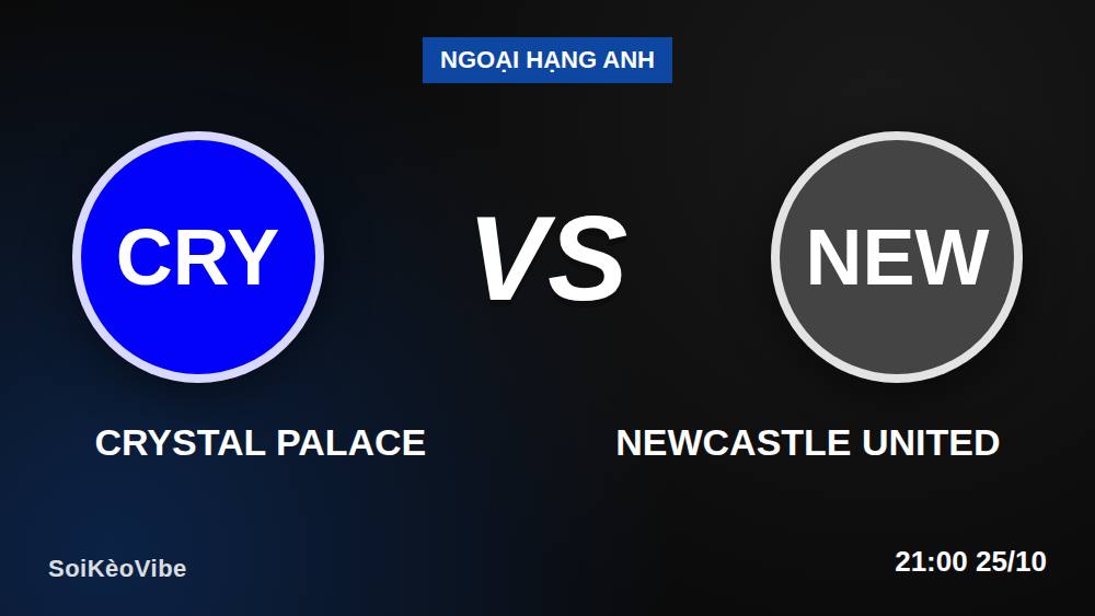Soi kèo Crystal Palace vs Newcastle: 5 bước chốt kèo tại Selhurst Park